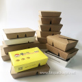 Five-compartment lunch box kraft paper food container